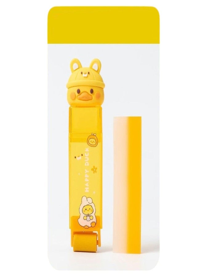 SAMVARDHAN Theme Based Roller Eraser - Cute Retractable Eraser for Kids,Clean & Easy to Use, Stationary Set, Kawaii Rubber Erasers, Fancy Birthday Return Gift,Pack of 1 (Duck) - Image 1